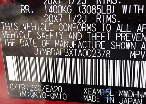 2026 Toyota Bz Limited z USA, uszkodzony, nr VIN JTMBDAFBXTA002378